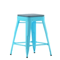 Flash Furniture Cierra Set Of 4 Commercial Grade 24" High Backless Metal Indoor Counter Height Stools With All-Weather Poly Resin Seats 28 Flash Furniture Cierra Set Of 4 Commercial Grade 24" High Backless Metal Indoor Counter Height Stools With All-Weather Poly Resin Seats -HOMCOM Store GUEST 5d8c5600 ebb7 43d2 8f76 b948a2790b8f