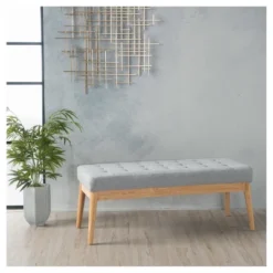 Saxon Upholstered Bench - Christopher Knight Home -HOMCOM Store GUEST 5dd2f33b 38dc 4419 bc12 fe7376c59218