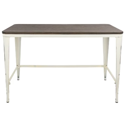 Lumisource Pia Industrial Desk Vintage Cream 6 Lumisource Pia Industrial Desk Vintage Cream - Image 4