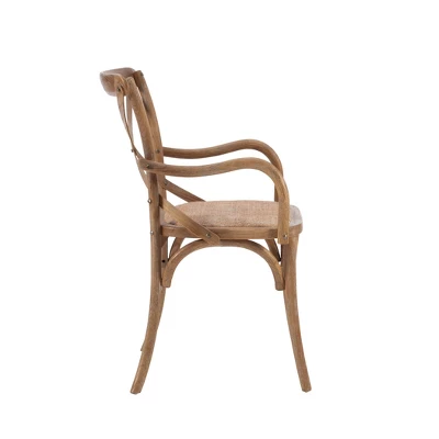Helia Arm Chair Ash Gray - Linon 5 Helia Arm Chair Ash Gray - Linon - Image 3