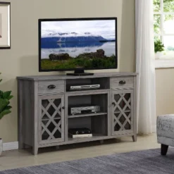 TV Stand For TVs Up To 60" Gray - Home Source -HOMCOM Store GUEST 6022dfd8 7db5 428e a14d a0ed2fde9b41