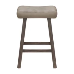 26" Saddle Wood Backless Counter Height Barstool Rustic Gray - Hillsdale Furniture -HOMCOM Store GUEST 6075cbcb c018 493f b04e 3b30aede5602