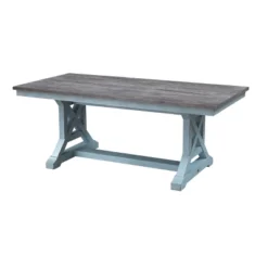 Skye Dining Table Blue - Treasure Trove Accents