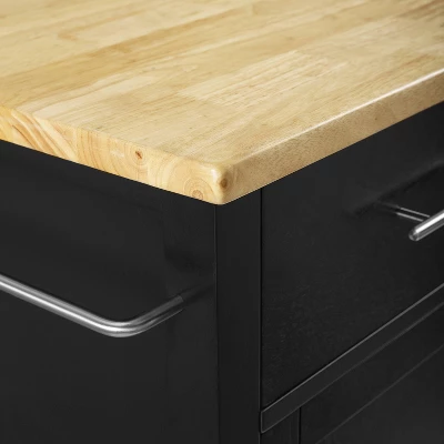 Savannah Wood Top Drop Leaf Kitchen Island/Cart - Crosley 18 Savannah Wood Top Drop Leaf Kitchen Island/Cart - Crosley - Image 16