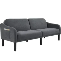 Yaheetech Upholstered Convertible Sofa Bed Futon With Adjustable Split Back -HOMCOM Store GUEST 62457de5 fef4 4972 8b5d d0fbe2dbe432