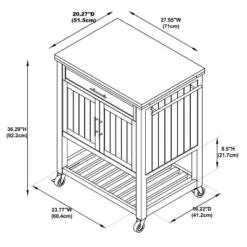 Abigail Kitchen Cart Teal - Powell Company 34 Abigail Kitchen Cart Teal - Powell Company -HOMCOM Store GUEST 62bf00d7 aaee 4090 8e7c 10d768d4677b