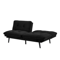 Finley Convertible Futon Sofa Bed Black - Serta 16 Finley Convertible Futon Sofa Bed Black - Serta -HOMCOM Store GUEST 62d1a0d2 9609 44bf acf2 7018fd833c05