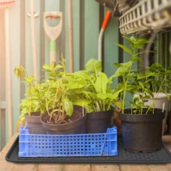 Fleming Supply All-Weather Large Plastic Boot Tray For Indoor And Outdoor Use – Set Of 2, Black -HOMCOM Store GUEST 641ed8b3 d20a 4aac b465 3586faf5b946