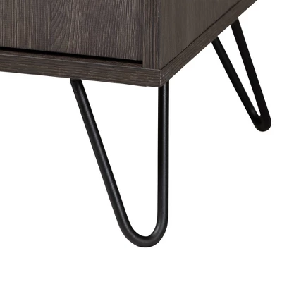 Baldor Wood 3 Door Shoe Cabinet Dark Brown - Baxton Studio 8 Baldor Wood 3 Door Shoe Cabinet Dark Brown - Baxton Studio - Image 6