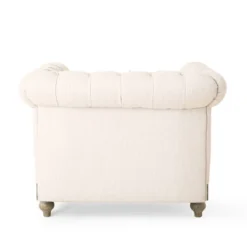 Castalia Chesterfield Tufted Fabric Club Chair With Nailhead Trim - Christopher Knight Home -HOMCOM Store GUEST 64bc1f89 6dad 4002 93d1 0d21010a65c9