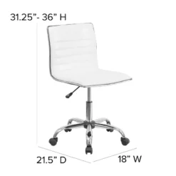 Flash Furniture 48" Wide Black Electric Height Adjustable Standing Desk With Designer Armless White Ribbed Swivel Task Office Chair -HOMCOM Store GUEST 64ce38db 1aa9 45c2 b526 421f9337f259