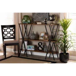 Norton Rustic And Industrial Wood And Black Metal Console Table Walnut Brown - Baxton Studio 10 Norton Rustic And Industrial Wood And Black Metal Console Table Walnut Brown - Baxton Studio -HOMCOM Store GUEST 64fa58a7 d4fb 488b a98c 27d6b7bbf0e5