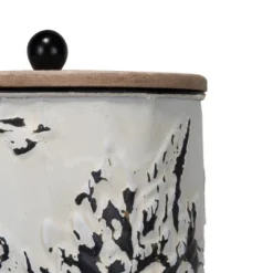 Set Of 3 Cream And Gray Floral Metal Decorative Storage Canisters - Foreside Home & Garden 13 Set Of 3 Cream And Gray Floral Metal Decorative Storage Canisters - Foreside Home & Garden -HOMCOM Store GUEST 650257c7 31d4 4b59 b9b2 17adfb851bec