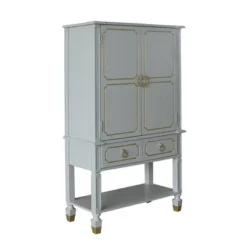 35" House Marchese Cabinet Pearl Gray Finish - Acme Furniture -HOMCOM Store GUEST 6509119a a588 4281 a338 dd890337ab8d