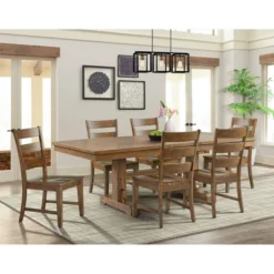 7pc Sultan Extendable Dining Table Set And 6 Side Chairs Antique Oak - Picket House Furnishings -HOMCOM Store GUEST 655f6b9e c840 48c9 a479 71bbe0c1d4e3