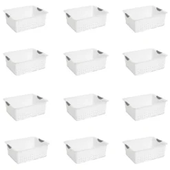 Sterilite Ultra Plastic Durable Storage Bin Tote Baskets With Comfortable Handles For Household And Office Organization -HOMCOM Store GUEST 6571b057 7bc4 41ad 96e0 7e3aba8a196c