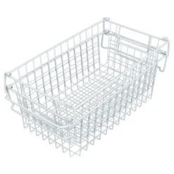 Set Of 2 Storage Bins - Basket Set For Toy, Kitchen, Closet, And Bathroom Storage - Medium Shelf Organizers With Handles By Home-Complete (White) -HOMCOM Store GUEST 65b08a5c 6173 4b4f a6fb e5bf2583ab75