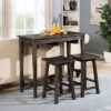 3pc Helbrana Bar Height Dining Set Gray - HOMES: Inside + Out -HOMCOM Store GUEST 65be6be9 0092 490e bbbc ee4f30b5128d