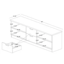 Adelino Wood 2 Drawer TV Stand For TVs Up To 55" Oak Brown/Black - Baxton Studio -HOMCOM Store GUEST 66b4e847 1512 4fe7 87b3 49fa8b4a63f6