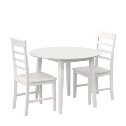 3pc Brooks Wood Dining Set With Double Drop Leaf - Novogratz -HOMCOM Store GUEST 68e34dff 8bb9 40ea a9bb c2cda02adb85