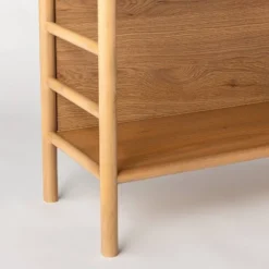 72" Holladay Curved Wooden Bookcase - Threshold™ Designed With Studio McGee -HOMCOM Store GUEST 68f47188 5121 4717 ac39 f4ceeabd4e01