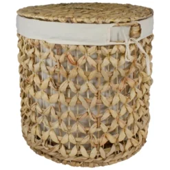 Northlight 16" Natural Woven Laundry Hamper Basket With Cotton Liner And Lid 6 Northlight 16" Natural Woven Laundry Hamper Basket With Cotton Liner And Lid -HOMCOM Store GUEST 693cb765 285b 402d ab11 0d36d62c040c