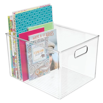 MDesign Storage Organizer Bin With Handles For Cube Furniture, 2 Pack 7 MDesign Storage Organizer Bin With Handles For Cube Furniture, 2 Pack - Image 5