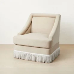 Alberhill Velvet Accent Chair With Fringe - Opalhouse™ Designed With Jungalow™ -HOMCOM Store GUEST 6a2c8665 b5eb 4e71 9163 3f7b29c4d6c7