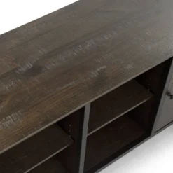 Kelson Multi Storage TV Stand For TVs Up To 80" Medium Weathered Oak - HOMES: Inside + Out -HOMCOM Store GUEST 6aede0ff 4324 4c21 9ba8 cc3c61dc8002