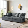 Modern Upholstered 3-Seat Sofa With 4 Pillows-ModernLuxe 2 Modern Upholstered 3-Seat Sofa With 4 Pillows-ModernLuxe -HOMCOM Store GUEST 6b07997a a481 4c0b bc2c 00d39faa4c2b