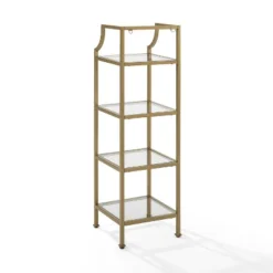 40" Aimee Short Etagere Gold - Crosley 12 40" Aimee Short Etagere Gold - Crosley -HOMCOM Store GUEST 6b46ddc0 72d4 42f2 ad31 584764c3c12f