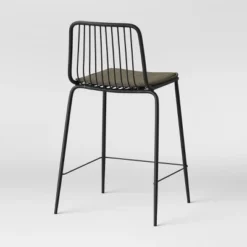 Set Of 2 Sodra Rounded Seat Wire Counter Height Barstool Black - Threshold™ -HOMCOM Store GUEST 6b7f294e b01b 43f7 ab3c d0ae1779d18d