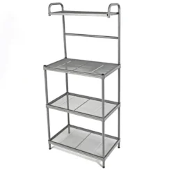 Costway 4-Tier Baker's Rack Microwave Oven Stand Shelves Kitchen Storage Rack Organizer -HOMCOM Store GUEST 6bb44483 4004 474d 97e8 cd438ee3f6c0