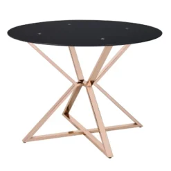 Kenlina Round Dining Table With Glass Top - MiBasics 10 Kenlina Round Dining Table With Glass Top - MiBasics -HOMCOM Store GUEST 6c673485 1aaf 4192 a93e 11c5380a99b6