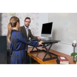 Height Adjustable Sit To Standing Desk Riser - Rocelco -HOMCOM Store GUEST 6c7d044c 9125 4110 bacb c14d6c7944e3