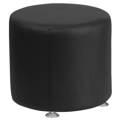 Flash Furniture HERCULES Alon Series LeatherSoft 18'' Round Ottoman 4 Flash Furniture HERCULES Alon Series LeatherSoft 18'' Round Ottoman - Image 2