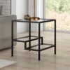 Metal Two Tier Side Table In Black - Henn&Hart