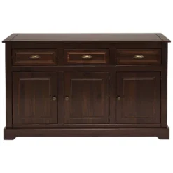 Sunnydaze Decor Sunnydaze Sideboard With 3 Drawers And 3 Doors - Solid Pine Construction - Dark Brown- 32" 17 Sunnydaze Decor Sunnydaze Sideboard With 3 Drawers And 3 Doors - Solid Pine Construction - Dark Brown- 32" -HOMCOM Store GUEST 6d48407c cbb3 4542 8c78 fd442118312e