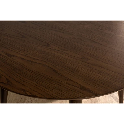 San Marino Mid-Century Modern Round Dining Table Chestnut - Hillsdale Furniture 5 San Marino Mid-Century Modern Round Dining Table Chestnut - Hillsdale Furniture - Image 3