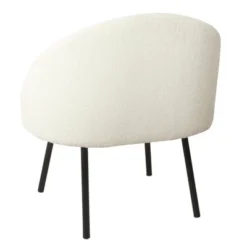 Modern Sherpa Accent Chair Cream - HomePop -HOMCOM Store GUEST 707d784d 2ea5 4dd7 89c2 f684fba18801