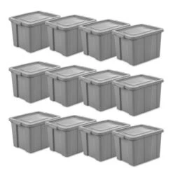 Sterilite Tuff1 18 Gallon Plastic Storage Tote Container Bin With Lid -HOMCOM Store GUEST 7223f78e fb4c 4ad1 a2bf ccb8df903101