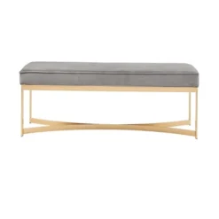 Secor Upholstered Accent Bench With Metal Base - Martha Stewart -HOMCOM Store GUEST 72f34104 5079 449f 8053 63def03e4b60