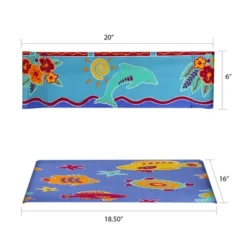 Director's Chair Replacement Canvas Tropical Sea - Flora Home -HOMCOM Store GUEST 7410e7c0 0c4e 40b2 b39d 0b5462de5436