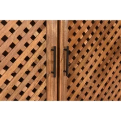 Rolle Rustic 3 Door Credenza/Sideboard Natural Wood/Black - Treasure Trove 15 Rolle Rustic 3 Door Credenza/Sideboard Natural Wood/Black - Treasure Trove -HOMCOM Store GUEST 74805b9d 44f5 4f10 842f 5c8748cf6970