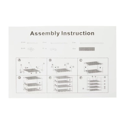 Juvale 2 Pack Black 4-Tier Narrow Shoe Rack For Entryway, Metal Free Standing Shelf Organizer For Closet, 17 X 11 X 30 In 10 Juvale 2 Pack Black 4-Tier Narrow Shoe Rack For Entryway, Metal Free Standing Shelf Organizer For Closet, 17 X 11 X 30 In - Image 8