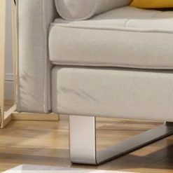 Typhaine Modern Fabric Chaise Loveseat Beige - Christopher Knight Home 8 Typhaine Modern Fabric Chaise Loveseat Beige - Christopher Knight Home -HOMCOM Store GUEST 75396e10 b4df 4828 83a9 6b1a4297b873