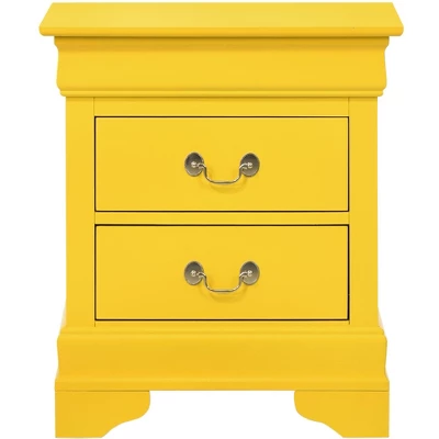 Passion Furniture Louis Philippe 2-Drawer Nightstand (24 In. H X 21 In. W X 16 In. D) 10 Passion Furniture Louis Philippe 2-Drawer Nightstand (24 In. H X 21 In. W X 16 In. D) - Image 8