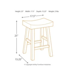Set Of 2 25" Glosco Counter Height Barstools Grizzly Bear - Signature Design By Ashley -HOMCOM Store GUEST 756a5918 85ae 46bc a834 a6e400bf0bea