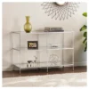 Benton Glam Mirrored Console Table - Chrome - Aiden Lane -HOMCOM Store GUEST 757610a5 2a64 468c 8de6 7f601cc40f3c