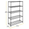 Whitmor 5 Tier Supreme Shelving Black -HOMCOM Store GUEST 75ba0601 6619 42cd 987f 13a71586ca06
